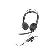 HP POLY HEADSETS Poly Headset with Adapter, Black