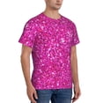 thumbnail image 5 of Rocae Rose Red Glitter for Men's Moisture-Wicking Crew Tee - T-Shirt for Sports, Outdoor Activities, and Casual WearSmall, 5 of 9