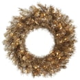 thumbnail image 1 of Vickerman A149125 24 in. Metal Mixed Tinsel Wreath with 50 Clear LED Light, 1 of 1