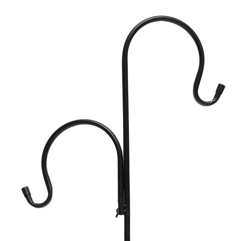 2pcs Shepherd Hooks Heavy Duty Iron Solar Lamp Hanger Hook Flower Pot