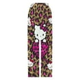 thumbnail image 4 of Hello Kitty Pajamas Pants Soft Elastic Waist PJ Bottoms Comfy Lounge Long Pants, 4 of 7