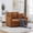 Orange, variant on Oversized Round Accent Cuddle Chaise with 5 Throw Pillows, Cozy Chenille Barrel Lounger Chair, Deep Seat Reading Armchair for Living Room Bedroom Office Lounge, Beige