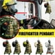 thumbnail image 4 of Advancent Colgante de bombero de acrílico personalizado para árbol de Navidad, adorno para el hogar, decoraciones de ambiente Kits de decoración para fiestas Numero 3 Advancent HA043235-04, 4 of 6