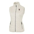 thumbnail image 2 of Women's Cutter & Buck Cream Virginia Cavaliers Vintage Vault Rainier PrimaLoft Eco Full-Zip Puffer Vest, 2 of 3
