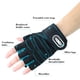 thumbnail image 5 of Guantes unisex antideslizantes transpirables de medio dedo, guantes de gimnasio para hombre o mujer, para ciclismo, deportes al aire libre, levantamiento de pesas, almohadillas de silicona antidesliza, 5 of 7