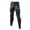 Black, variant on Men’s Camo Compression Pants, Pro Elastic Waist Workout Leggings with Pocket for Gym, Running & Training Black M