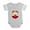 Heather Gray, variant on CafePress - FIN Food Face - Cute Infant Baby Football Bodysuit