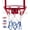 Red White and Blue, variant on Mini Basketball Net Replacement 8 Loop [2 Pack], Vibrant Color, for Indoor Door/Room Walls 8"-10.25" Hoop