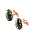 thumbnail image 2 of Peacock Elegant Men's Stainless Steel Cufflinks for Formal Attire - for Special Events, 2 of 6