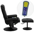 thumbnail image 5 of Flash Furniture Massaging Multi-Position Recliner with Side Pocket and Ottoman in Black LeatherSoft, 5 of 6