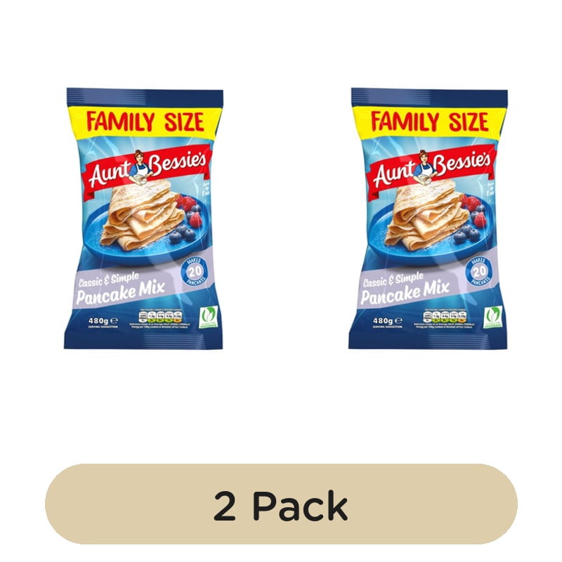 Aunt Bessie's Pancake Mix Family Size 480g, British Import (Pack of 2)