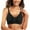 Black, variant on GEWSEY Womens Seamless Bra No Underwire Comfort Push Up Bras Buttery Soft Wireless Bralette Full Coverage Sport Everyday Bra White, M