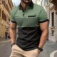 thumbnail image 2 of Sopiago Mens Golf Shirts Short Sleeve Knit Polo Shirts Collared Slim Fit T Shirts Green,L, 2 of 4