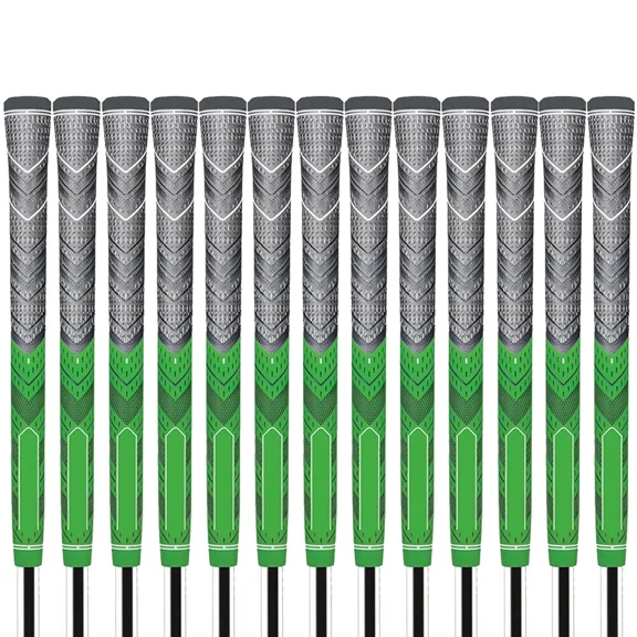 GREEEN 13 PCS Golf Grip Green Rubber Golf Club Grip Non-Slip 60R Grip Midsize