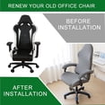 thumbnail image 3 of Gaming Chair Covers (No Chair),Office Computer Chair Cover,Jacquard Stretch Prevent Cat Scratching Computer Chair Slipcovers,for Gamer Computer Chair Replacement Protector Cover, 3 of 6