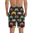 thumbnail image 3 of Fotbe Retro Video Game Pajama Shorts for Men, Men's Pajama Bottoms, Sleepwear,Short Pajama Pants-4X-Large, 3 of 9