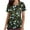 Black#, variant on Scrubs for Women, V Neck Short Sleeve Scrubs Tops Fashion Casual Floral Print Workwear T-shirts Work Uniform with Pockets