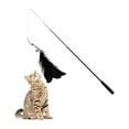 thumbnail image 6 of Telescopic Cat Fishing Pole Toy Extended to 5.9ft Interactive Catcher Teaser Playing Toy , Black Feather, 6 of 9