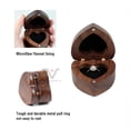 thumbnail image 4 of Wislist Caja de anillo de nogal en forma de corazón, caja de regalo de madera para joyería, propuesta, ceremonia de boda, regalo de cumpleaños oso de fresa Electrónica, 4 of 5