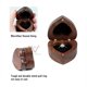 thumbnail image 4 of Wislist Caja de regalo de madera para joyería con forma de corazón de nogal, 4 of 5
