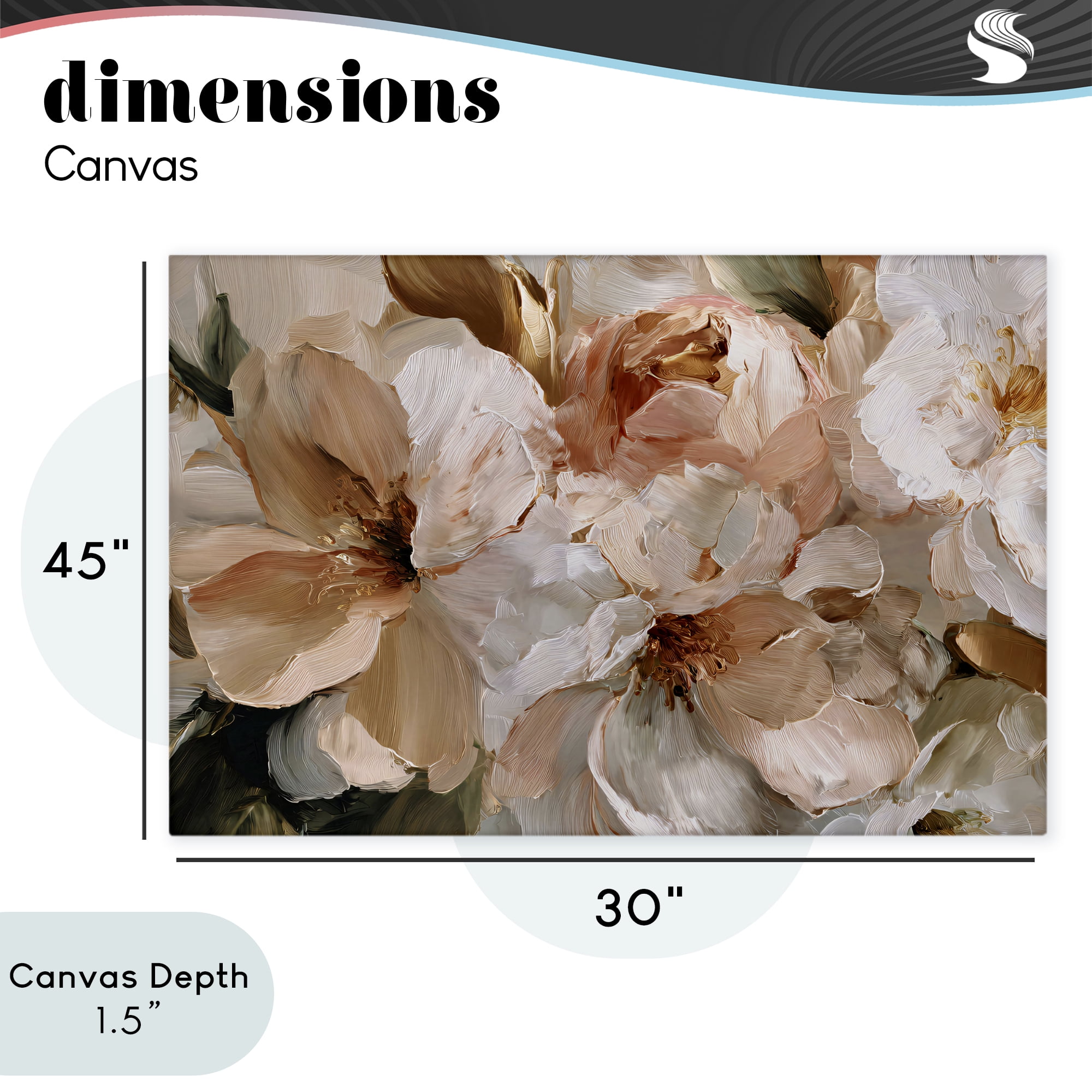 Stupell Industries Pink Brushstroke Petals Canvas Wall Art, design by Jacky Ngan
