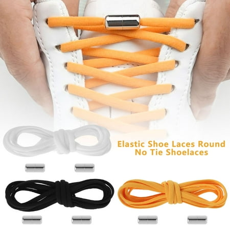 

JOKAPY Child/Adult No Tie Shoelaces Metal Shoelace Buckle Lazy Shoelaces Elastic Shoelaces