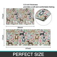 thumbnail image 7 of Cute Pitbull Terriers Dog and Flower Kitchen Rugs Sets Of 2,Anti Fatigue Kitchen Mat Rugs Non Slip Washable,Decorative Kitchen Floor Mats for Kitchen,Sink,Laundry,17"x30"+17"x47", 7 of 7