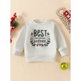 thumbnail image 2 of Bagilaanoe Toddler Baby Girl Boy Casual Sweatshirt Long Sleeve Letter Print Pullover 6M 12M 18M 24M 3T Kids Fall Loose Tee Tops, 2 of 8