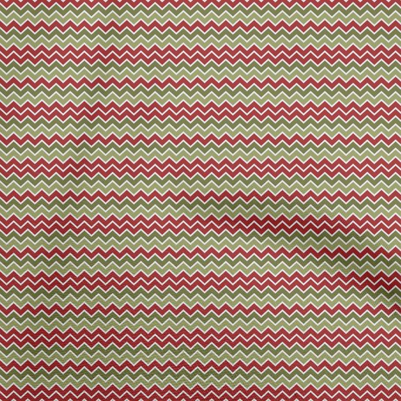 oneOone Cotton Poplin Red Fabric Chevron Sewing Craft Projects Fabric Prints By Yard 56 Inch Wide