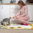 thumbnail image 4 of Kitchen Rugs and Mats Non Skid Washable Sunflower Pattern Kitchen Mat and Rug Set,Floor Cushion Waterproof Rug,Rubber Backed Area Rugs for Kitchen Laundry, 4 of 7