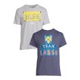 thumbnail image 6 of Ted Lasso Men's Graphic Tees with Short Sleeves, 2-Pack, Sizes S-3XL, 6 of 6