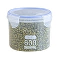 thumbnail image 1 of Transparent Food Storage Containers with Lids, Airtight Food Storage Cereal Containers for Bulk Food Storage Plastic Container, Pantry Organization and Canister for Rice, Pasta, Sugar & Flour, 1 of 2