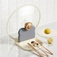 thumbnail image 1 of Soporte para Tapas de Ollas | Organizador de Utensilios de Cocina de Acero Inoxidable para Encimera | Soporte para Tapas y Cucharas Que Ahorra Espacio | Estante Ajustable de Varios Tamaños para Tapas, 1 of 6