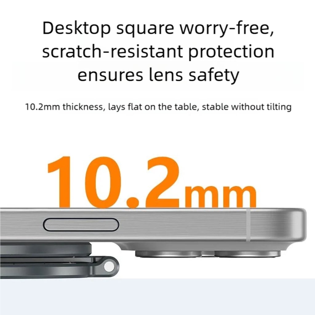 Aluminum Magnetic Phone Stand Collapsible Design Double Circle 1/4 Screw for Phone