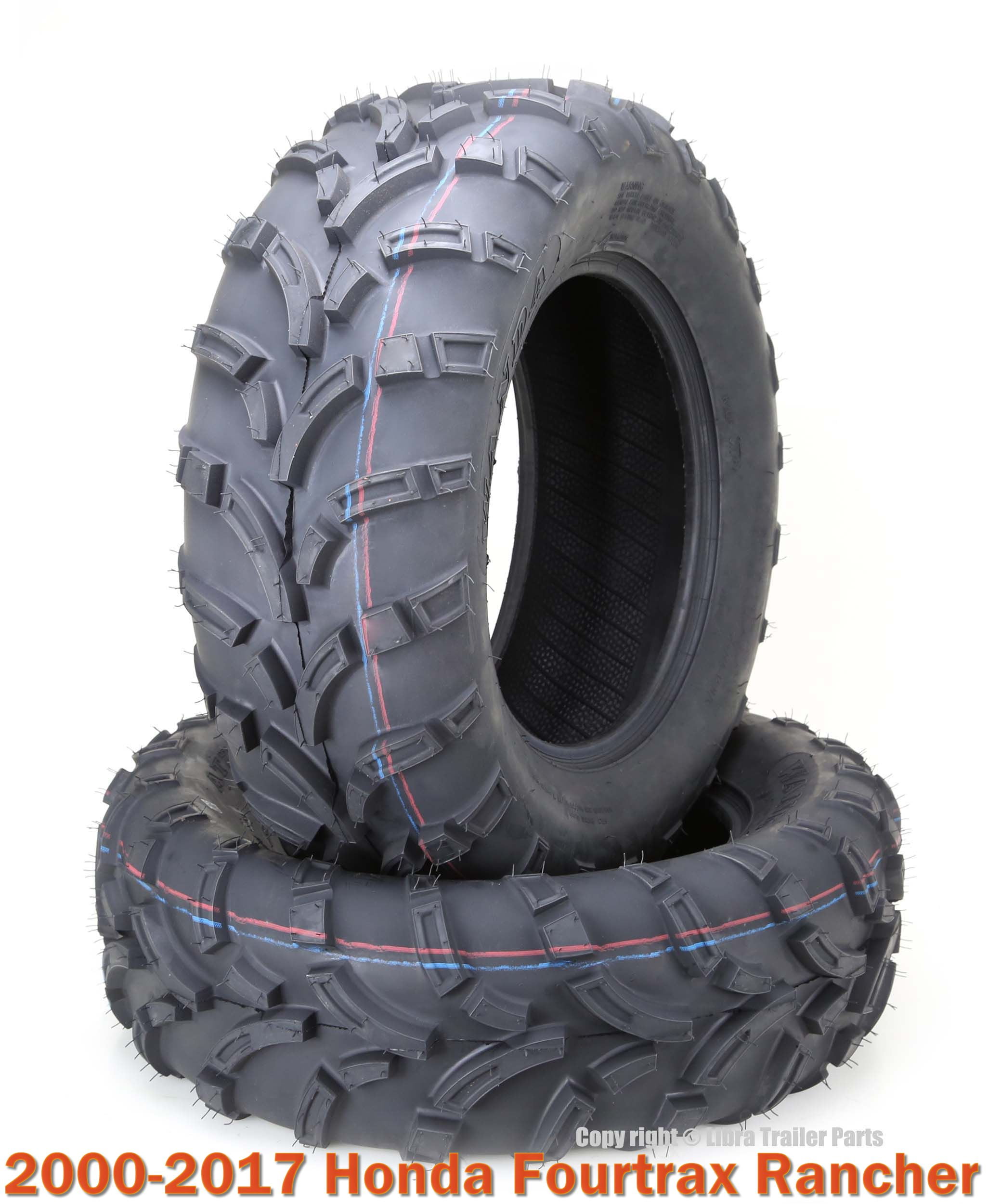 Set 4 ATV tires 24x8-12 & 24x10-11 for 04-17 Honda Fourtrax Rancher TRX400 420 