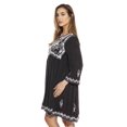 thumbnail image 2 of Riviera Sun Women's Tunic Dress - Bohemian Style Beachwear for Comfortable and Stylish Summer Days (Black Denim, Small), 2 of 2