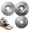 Silver, variant on 3PCS Wood Grinding Disc Set for Angle Grinder, Flat Curve Inclined Carbon Steel Shaping Wheel Attachments for Wood Sanding Polishing and Surface Finishing