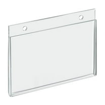 Azar 162725 5"W x 3.5"H Wall U-Frame Acrylic Sign Holder, 10Pack