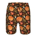 thumbnail image 3 of Pofeuu Autumn Pumpkin Prin Men's Swim Trunks Quick Dry Bathing Suit Swimming Board Shorts Mesh Lining Beach Swimwear-Medium, 3 of 6