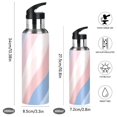 thumbnail image 2 of Yayeee 20oz Insulated Water Bottle Double Wall Stainless Steel with Flip Straw Lid, Abstract Blue, 2 of 7