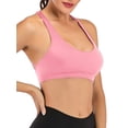 thumbnail image 5 of YouLoveIt Women's Sports Bra Padded Stretch Fitness Tops Comfort Sports Bras Womens Yoga Underwear Padded Bras Workout Bras with Removable Pads, 5 of 7