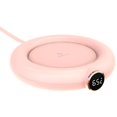 thumbnail image 1 of kurtrusly Tea Coffee Heater Coasters Pad Touch Control for Milk Hot Coffee Desk Use Pink 16.5x12x2cm 1Set, 1 of 6