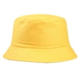 thumbnail image 3 of Guardoinrt Chapeau Seau à Large Bord Ajustable Protection Extérieure Couvre-Chef en Coton pour Adultes Jaune, 3 of 9