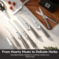 thumbnail image 3 of imarku Knife Block Set, 14-Piece Kitchen Knife Set with Built-in Sharpener, Razor Sharp Japanese High Carbon Stainless Steel Knives, Dishwasher Safe,  Black, 3 of 8