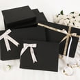 thumbnail image 4 of PKGSMART 12 Gift Boxes with Lids, 14.5x9.5x2 inches, Black Shirt Boxes for Wrapping, 4 of 7