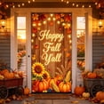thumbnail image 5 of Thanksgiving Door Cover 35x71 inch, Fall Yall Door Curtain, Rustic Autumn Banner for Indoor Outdoor Decor Photo Booth Props, 5 of 6