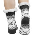 thumbnail image 3 of Elegant Choise Fuzzy Socks Winter Slipper Fleece Lined Floor Socks for Women, Black, 3 of 12