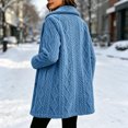 thumbnail image 4 of Yijfswar Cardigan for Women Hooded Long Fleece Jacket Button Down Outerwear, 4 of 5