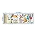 thumbnail image 6 of Qumonin Zoo Animal Height Growth Chart Wall Sticker for Kids Room Decor, 6 of 6