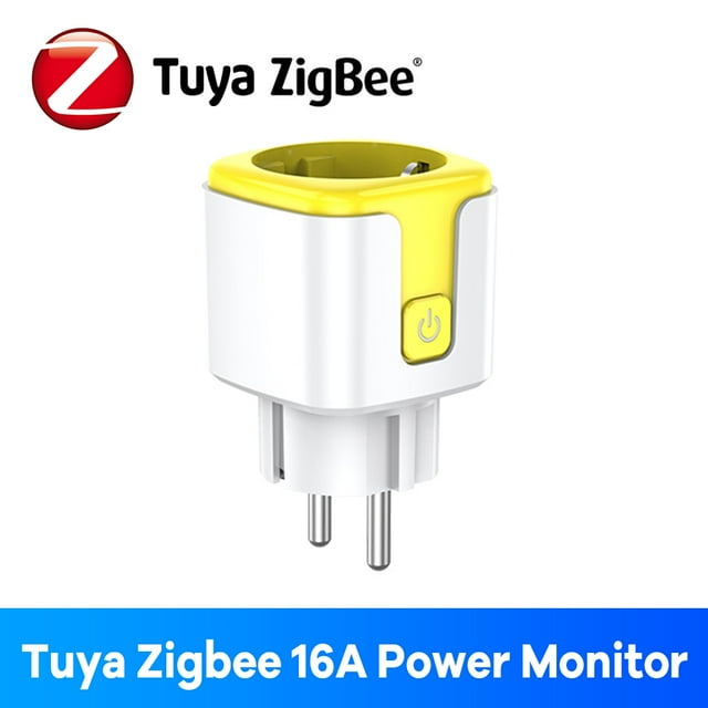 Zigbee Prise Intelligente 16A UE Bluetooth Fonctionne avec Alexa Google Home Tuya Application Télécommande Moniteur Temps Énergie pour Prise Électrique